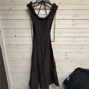 Anthropologie Black Backless Dress